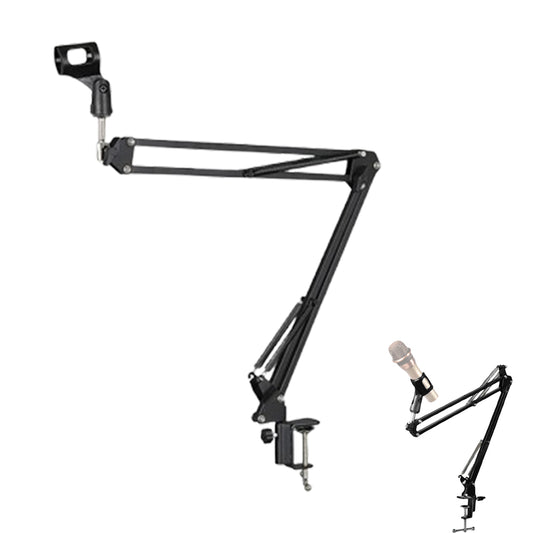 Pro Mic Microphone Suspension Boom Arm Desktop Stand Holder Mount for Broadcast