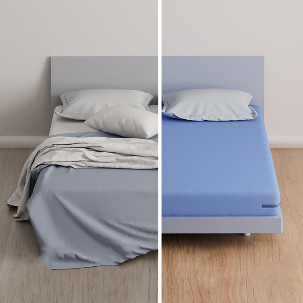 4Pcs Bed Sheet Holder with Lock Strip Fitted Sheet Straps for All Mattress Sizes