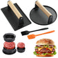 Smash Burger Press Kit With Stuffed Mold And Cast Iron Burger Press And Sauce Brush
