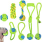 7Pcs Dog Rope Chew Toys Durable Knot Balls for Puppies Training and Teething