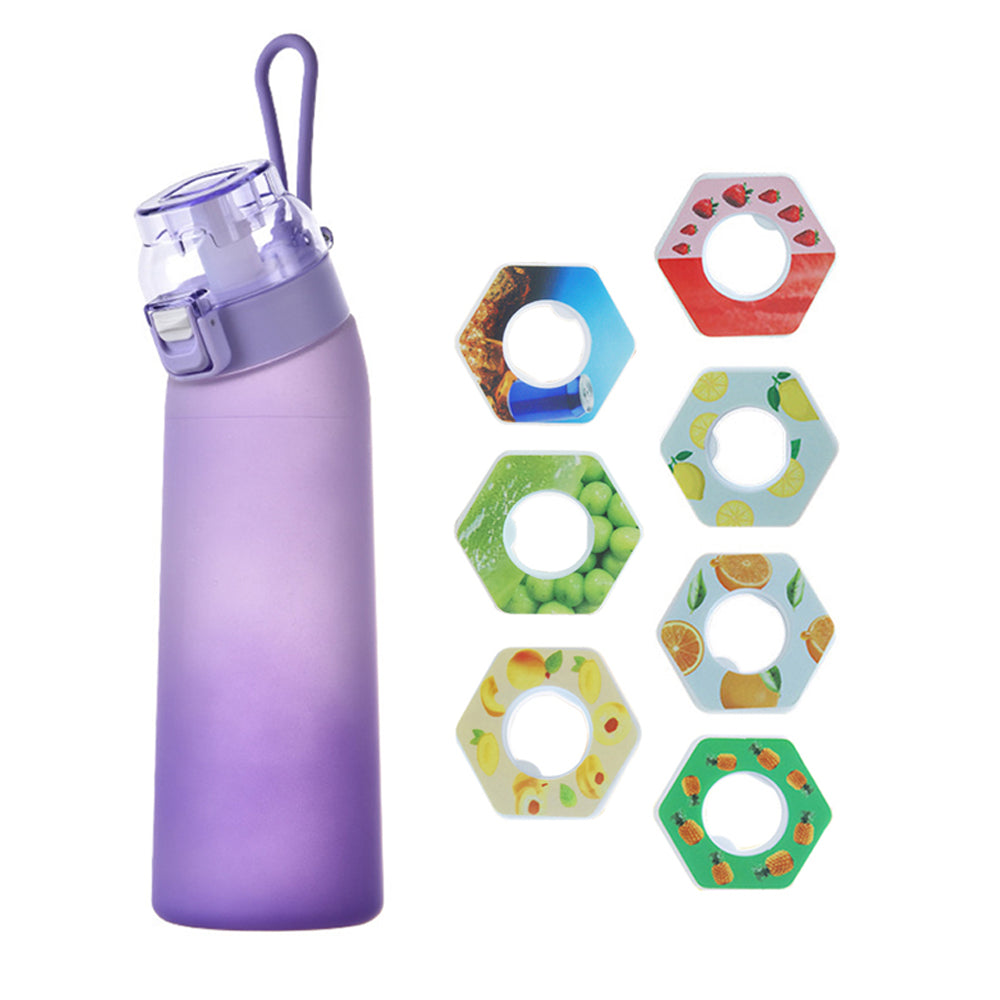700ML Scent Water Bottle Leak Proof Sport Water Cup with 7 Fragrance Rings