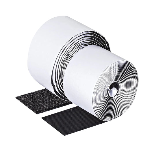 300x10cm Black Heavy Duty Hook and Loop Tape Adhesive