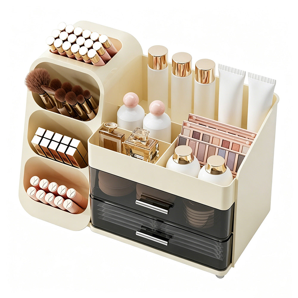Cosmetic Organizer with Drawers Large Makeup Storage for Dresser Table Top