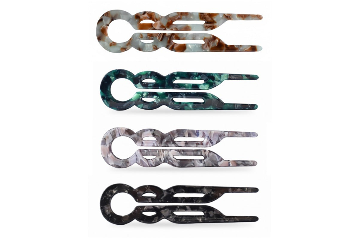 4Pcs Acetate Hair Pins for Women Elegant Hair Accessories