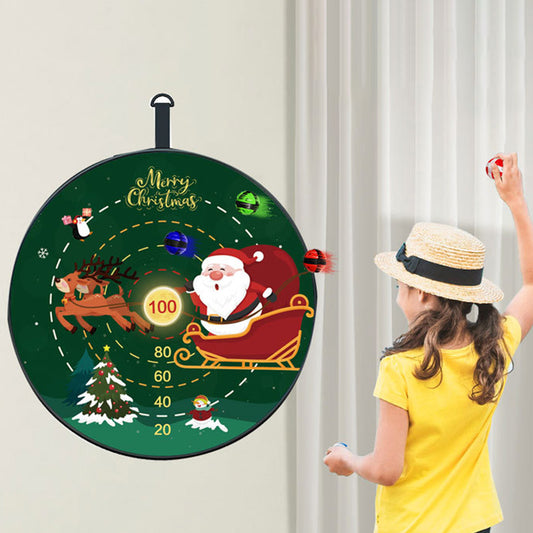 72CM Christmas Large Dart Board With 12 Sticky Balls Dart Board Game