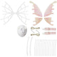 2Pcs LED Electric Butterfly Wings Light Up Moving Butterfly Wings with LED Lights and Music