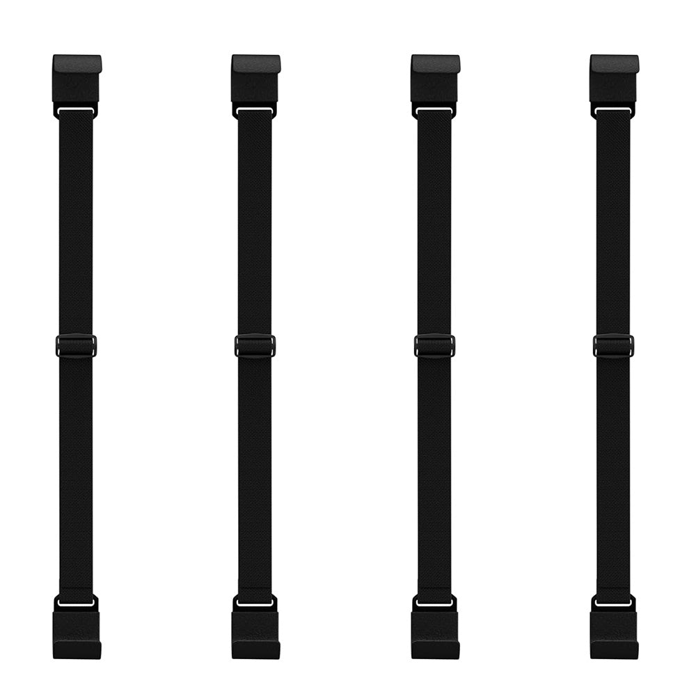 4Pcs Trash Can Lock Straps Adjustable Metal Garbage Bin Lid Locking Bands