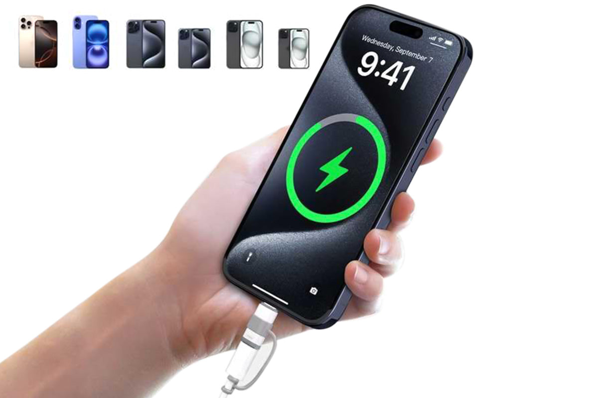 4Pcs Lightning to USB C Data Transfer Adapter for iPhone 15 16 Samsung S24