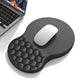 Ergonomic Mouse Pad with Wrist Support Massage Design Non Slip PU Base for Office Desk