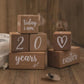 6Pcs Wooden Milestone Block Cute Photography Prop Ornament
