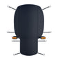 Oxford Fabric Car Windshield Cover Snow Ice Protector with Reflective Strips for Winter