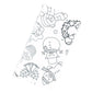 180x120CM Xmas Giant Coloring Poster Paper Coloring Tablecloth