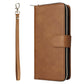 Wallet Leather Flip Cover for Samsung S26 Series with Card Slots Kickstand-Brown