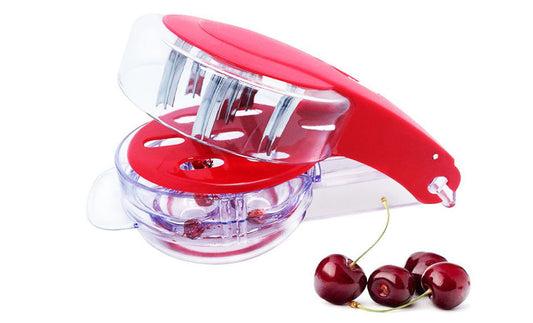 Olive and Cherry Pitter Multiple Fruit Remover Tool Pit and Juice Container