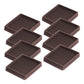 8 Pack Rubber Furniture Leg Floor Protectors with Anti Slip Textured Base