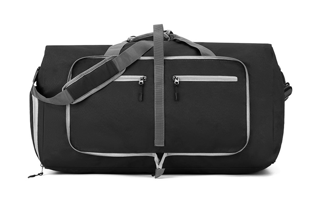 Large Foldable Travel Duffel Bag Carry On Shoulder Duffle Bag With Shoe Compartment