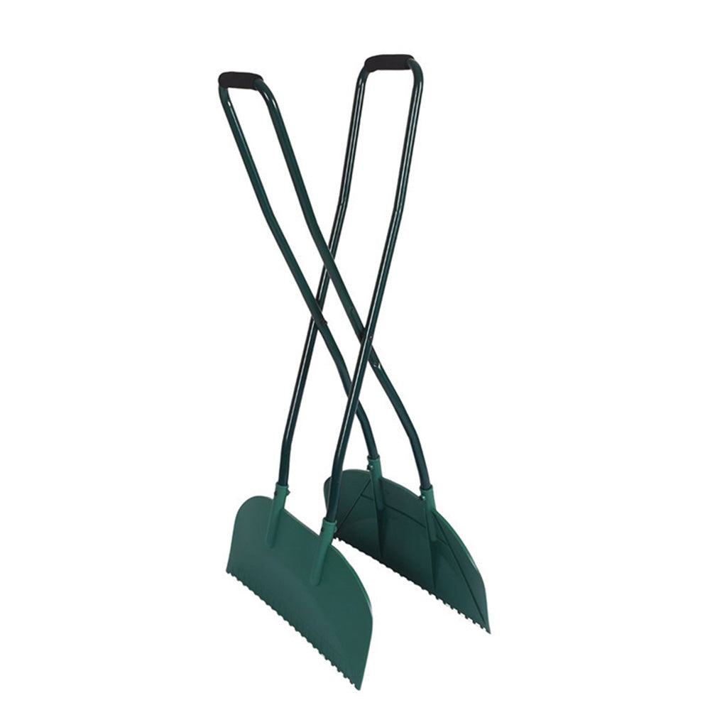Stainless Steel Wide Leaf Grabber Rake for Garden Lawn and Park