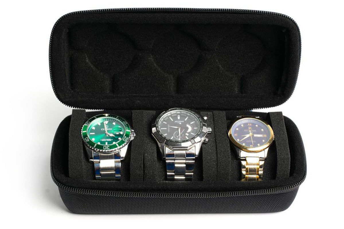 Portable Watch Storage Box Travel Storage Organizer Watch Roll Display Case