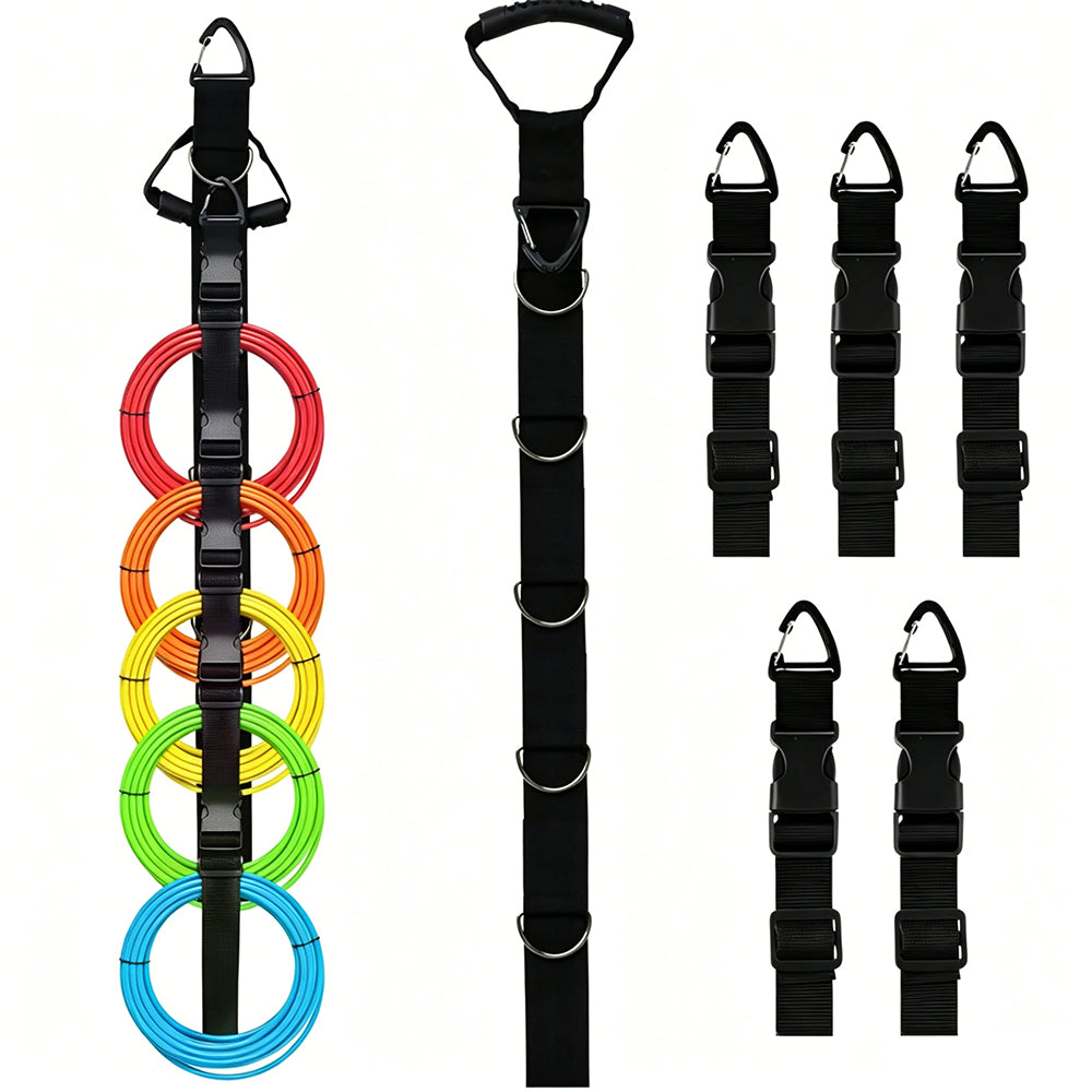 1 Pack Extension Cord Organiser Hanger with 5 Detachable Buckles