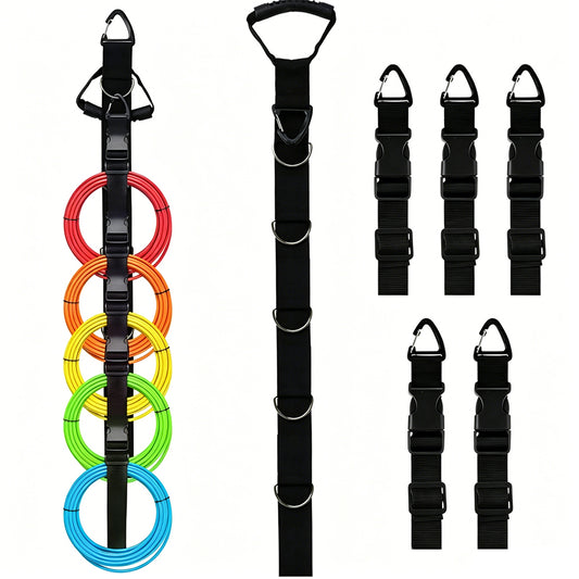 1 Pack Extension Cord Organiser Hanger with 5 Detachable Buckles
