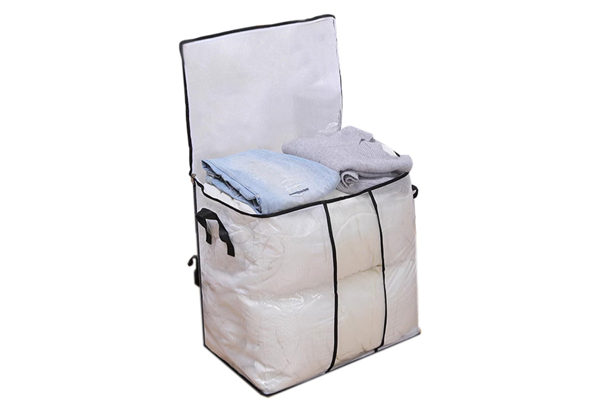 Clothes Quilt Blanket Storage Bags Foldable Blanket Storage Bins For Bedroom