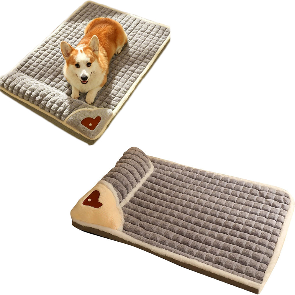 Large-Sized Dog Bed with Removable Washable Cover and Non-Slip Bottom
