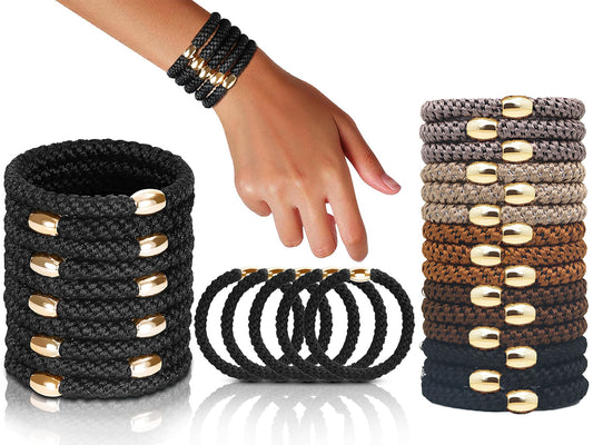 15Pcs Braided Ponytail Holders Elastic Hair Ties