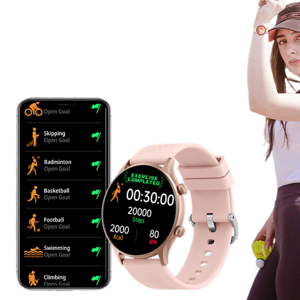 Smartwatch with Health Tracking and 123 Sports Modes 1.38-Inch Full Touch Screen