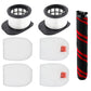 Vacuum Filter Roller Brush Kit Compatible with Shark IZ862H IZ840 IZ800 XPSMFIZ700 XFFKIZ700