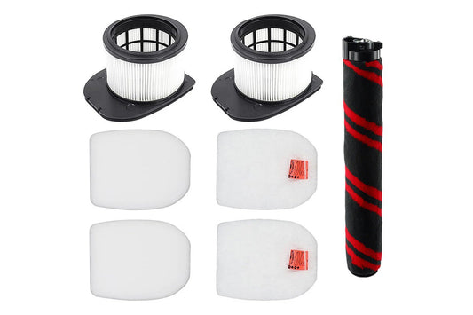 Vacuum Filter Roller Brush Kit Compatible with Shark IZ862H IZ840 IZ800 XPSMFIZ700 XFFKIZ700