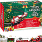 Hanging Christmas Train Set Toy with Lights Music and Track for Little Ones