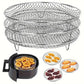 3Pcs Stainless Steel Stackable Air Fryer Cooking Racks