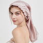 Extra Long Satin Sleep Cap with Soft Elastic Band