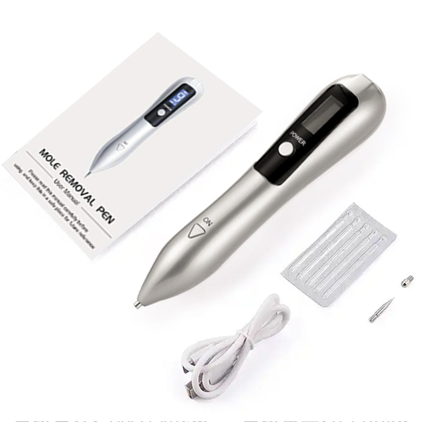 Rechargeable Nine Level Adjustable Skin Spot Removal Pen LCD Plasma Pen