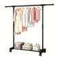 Rolling Garment Rack with Wheels Heavy Duty Clothes Rack for Hanging Clothes