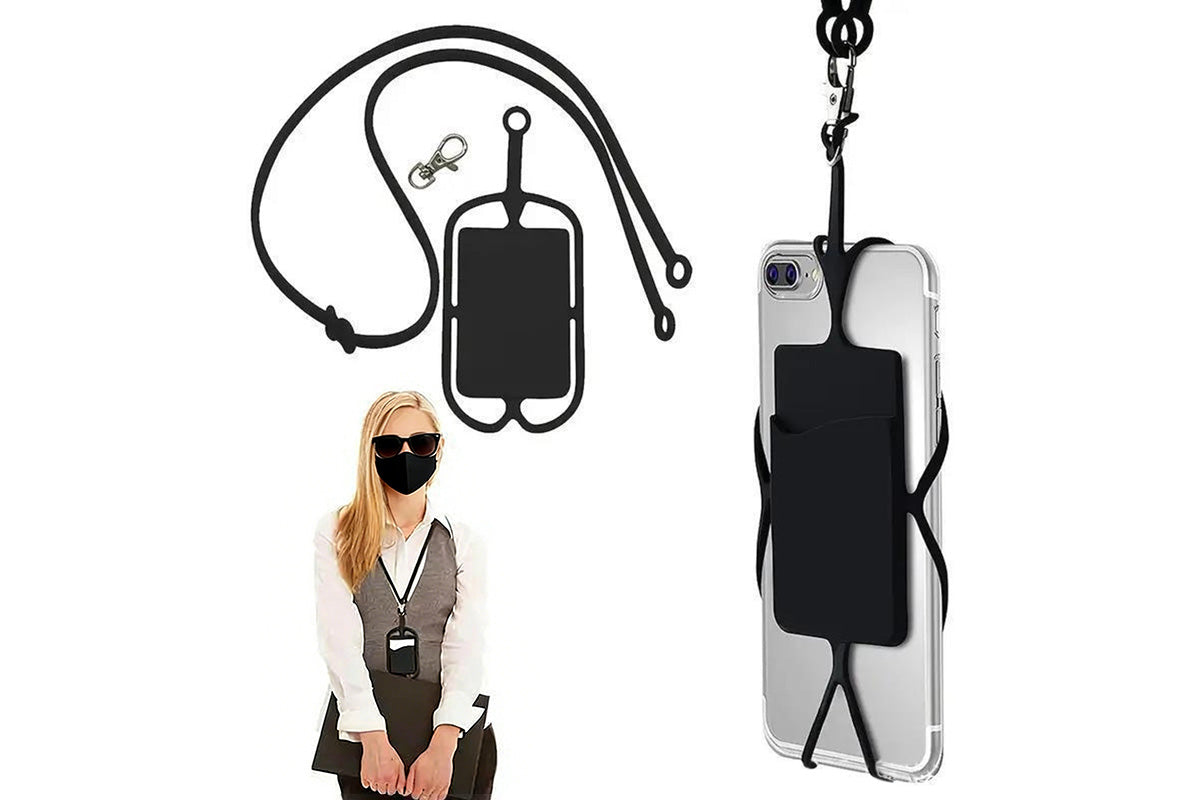 4PCS Universal Cell Phone Lanyard With Adjustable Neck Strap And Card Holder