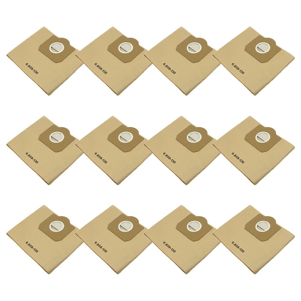 12x Vacuum Bags for KARCHER WD3 MV3 Wet Dry Vacuum Cleaner Dust Bags