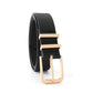 Women PU Leather Waist Belt Gold Pin Buckle Casual Belt for Jeans Dress