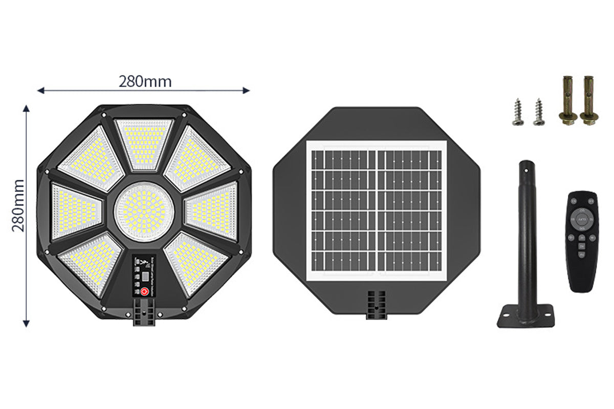 800W 480 LEDs Motion Sensor Remote Control Solar Street Light Outdoor LED Solar Lamp