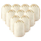 10 Pack Reusable Canvas Drawstring Storage and Gift Bags