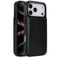Leather Wallet Case for iPhone 17 Series Double Secure Flip Closure Full Body Drop Defense-Black
