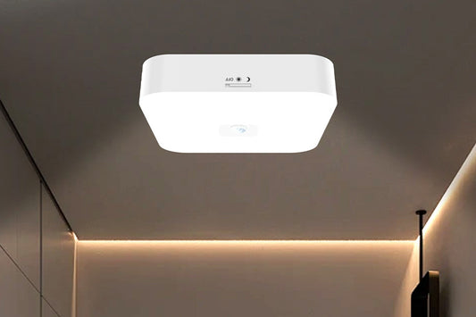 1Pc Rechargeable Motion Sensor Square Ceiling Light for Indoor Outdoor Use