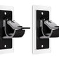 No Drill Self Adhesive Curtain Rod Brackets Transparent Invisible Holders for Curtains Towels