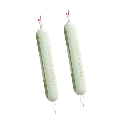 2Pcs 2-in-1 Needle Threader Seam Remover Sewing Ripper Tool