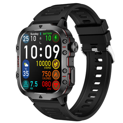 1.96-Inch Smart Watch with Heart Rate Monitor Voice Assistant and 100+ Sports Modes