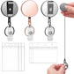 3 in 1 Retractable Key Chain Badge Holder ID Card Set for Keys Whistle