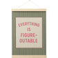 Colorful Inspirational Words Art Prints with Hanging Cord for Home Office Classroom