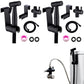 2Pcs Hand Bidet Toilet Sprayer Shattaf Kit with Shower Head Hose Diverter
