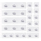 14Pcs No Drill Adhesive Hooks for Shower Caddy Replacement