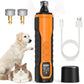 5 Speed Electric Pet Nail Grinder with LED Light 2 Diamond Bits for Cats Dogs